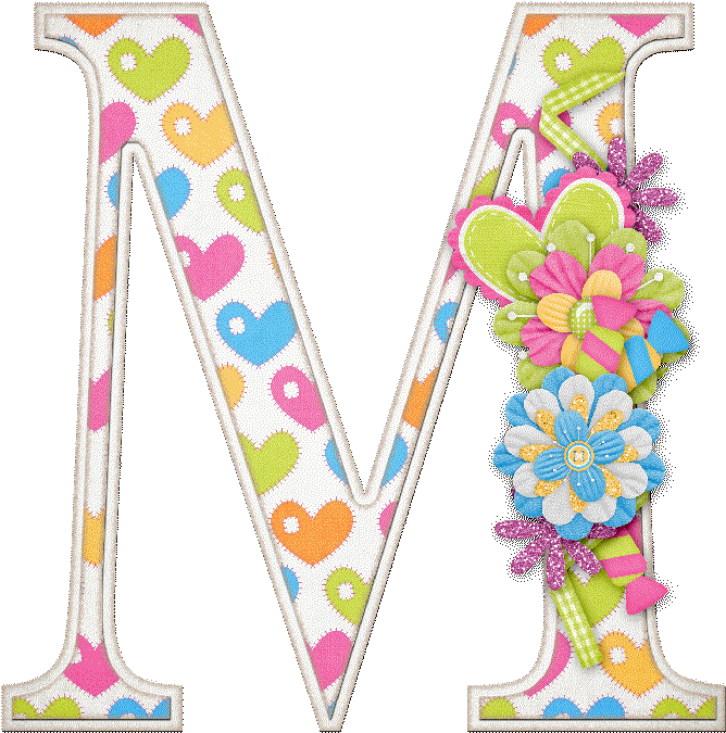 Alfabeto Letras Mayúsculas Adornadas Con Flores - Letras Con Diseño De Flores (700x700)