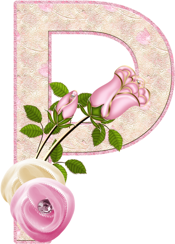 Flores Y Letras Para Decoupage - Letter (748x1280)