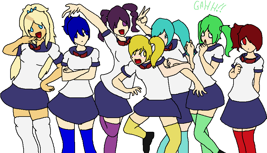 [yandere Simulator] Social Butterflies By Tiredjellyfish - Cartoon (922x526)