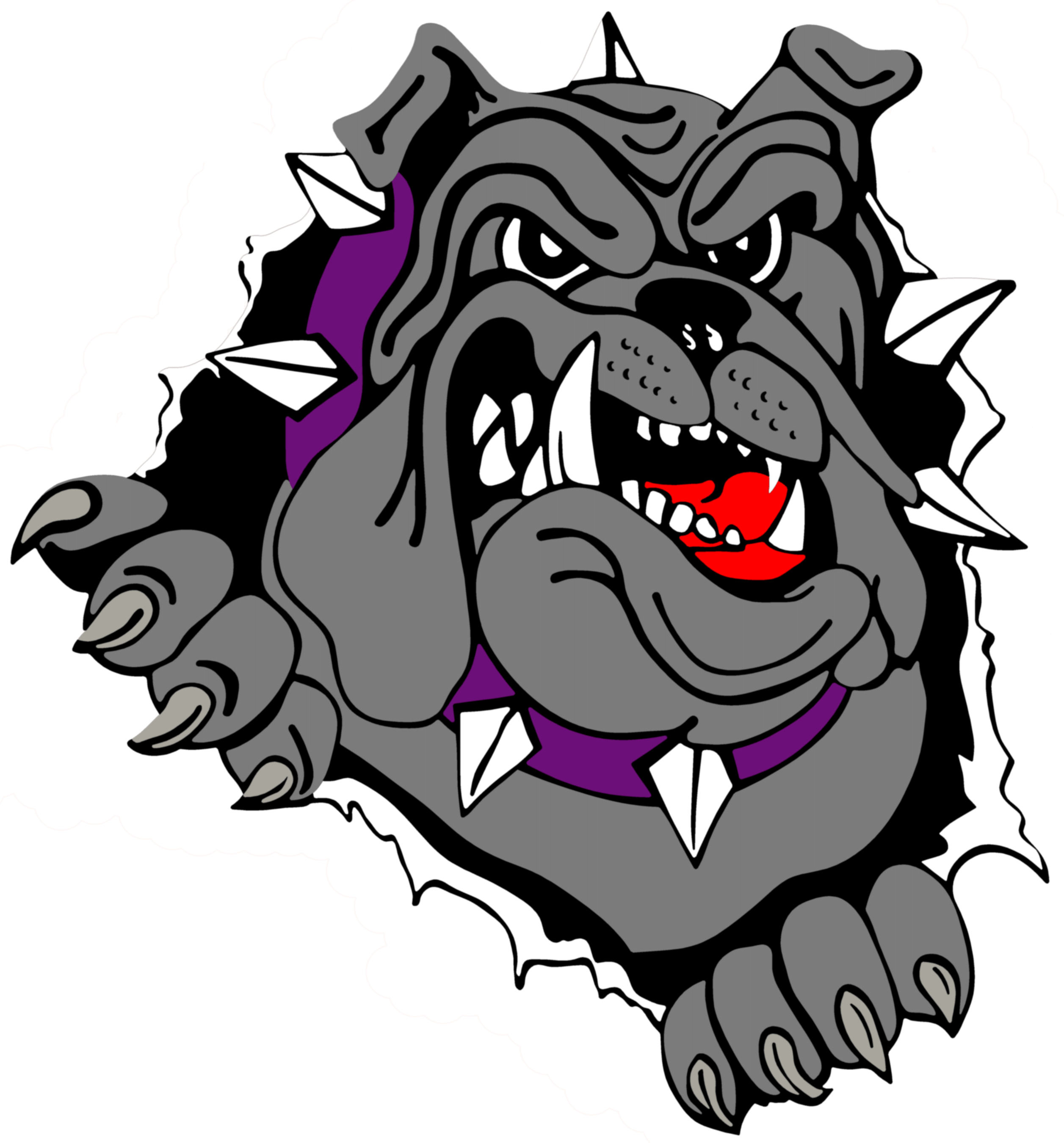 Bulldog Football Clipart - Logo Bulldog (2513x2700)