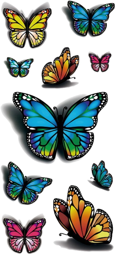 Butterfly Tattoo Design 3d (900x900)