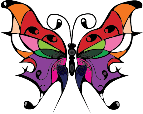 Nwrc Butterfly Alone Vectornew - Swallowtail Butterfly (458x366)