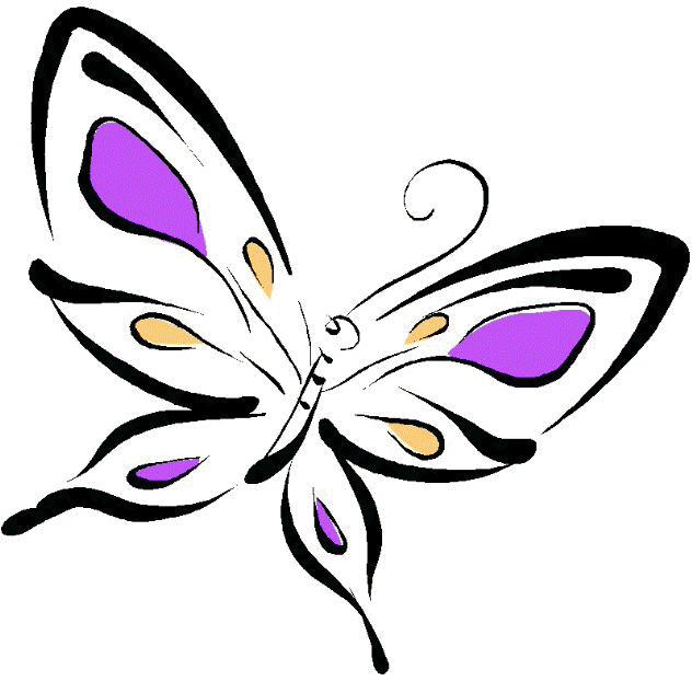 Butterfly Clipart - Butterfly Clip Art Gif (640x623)