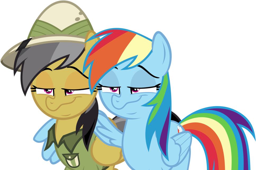 Like Two Peas In A Pod By Comeha - Rainbowdash Hugs Daring Doo (1024x666)