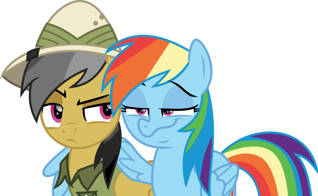 Daring Doo And Rainbow Dash Commission By Paulysentry - Rainbowdash Hugs Daring Doo (1023x630)