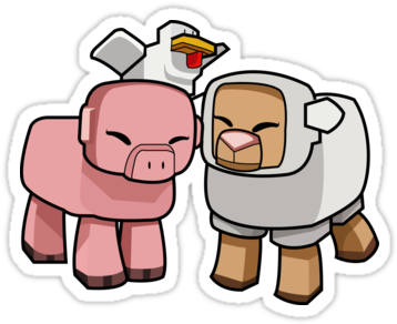 Minecraft Clipart Chicken Boss - Minecraft (375x360)