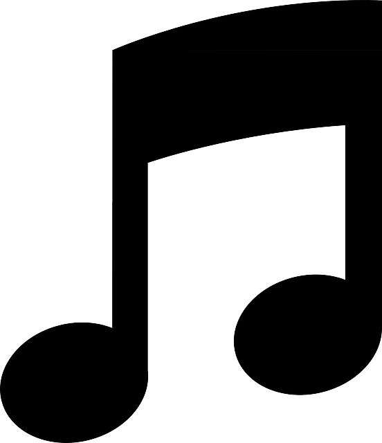 Pictogram Note, Music, Symbol, Eighth, Black, Sound, - Music Note Clip Art (552x640)