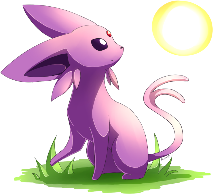 Espeon's Morning Sun By Togechu - Cartoon (900x724)