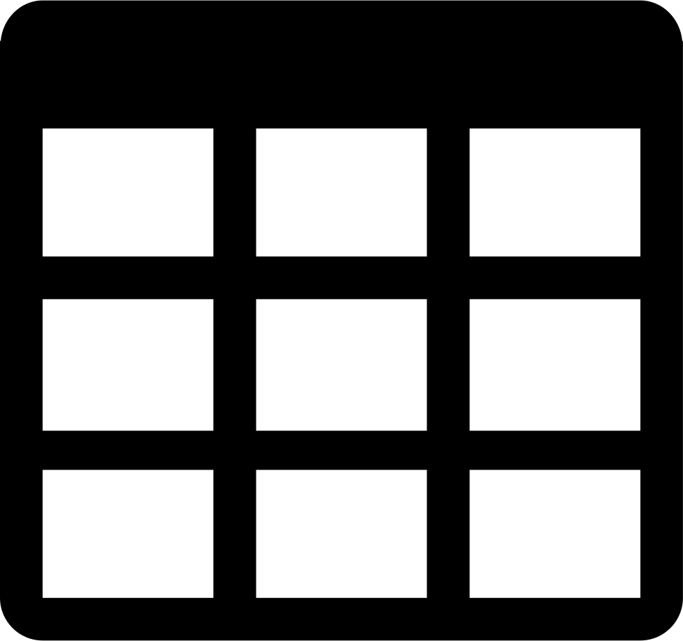Little Table Grid Comments - Table Icon (980x920)