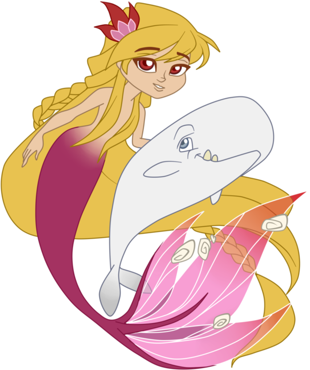 Princess Oona And Baby Moby By Charming-manatee - Cartoon (913x875)