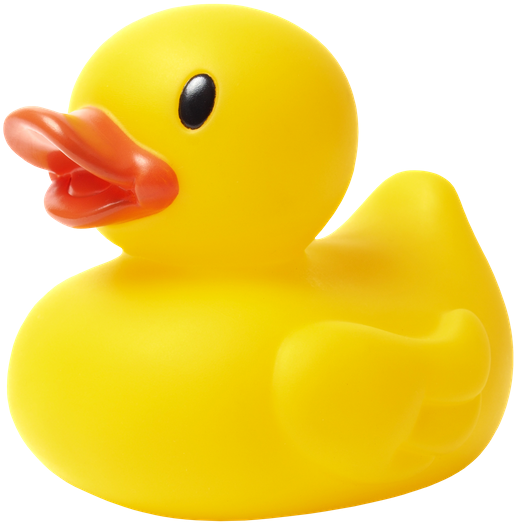 Yellow Rubber Duck - Rubber Ducky Transparent Background (550x546)