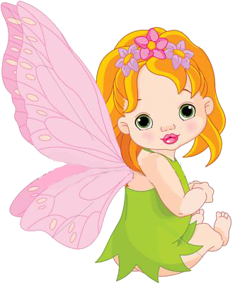 Cuadros Infantiles Con Hadas - Baby Fairy Cartoons (341x399)