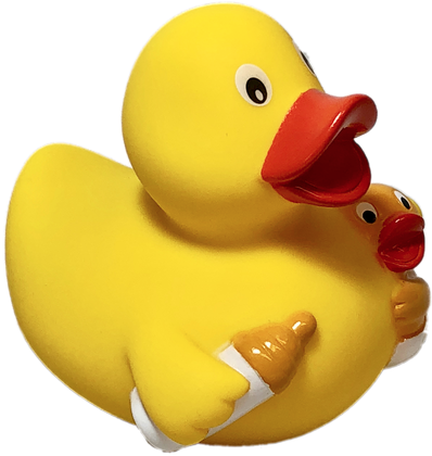 Mother & Baby Rubber Duck - Duck (500x500)