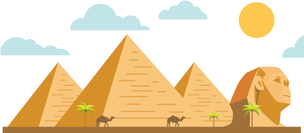 Planned To Do - Pyramid Of Giza Cartoon (610x291)