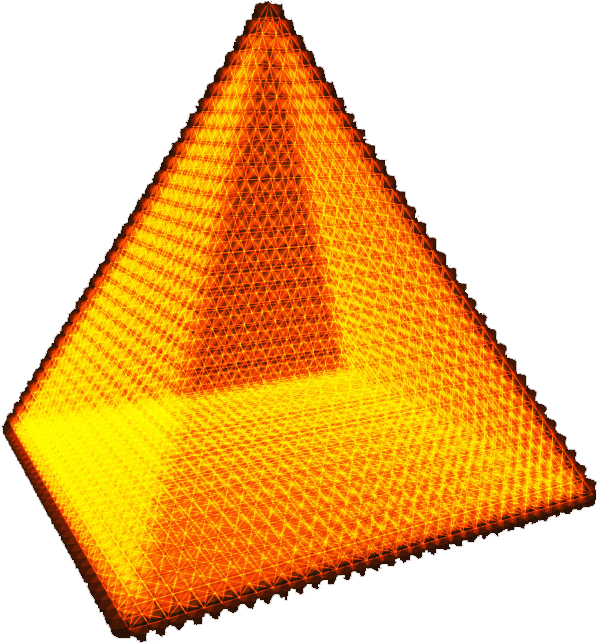 Orange Pyramid Clip Art - Casa De La Libertad (833x833)