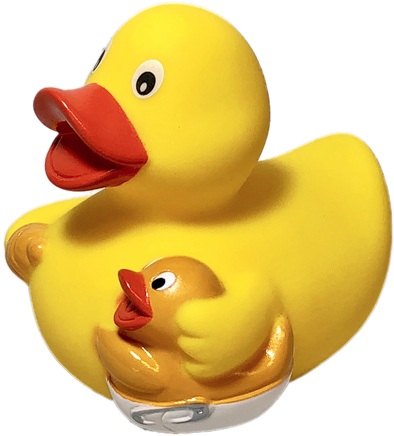Mother & Baby Rubber - Rubber Duck (500x500)