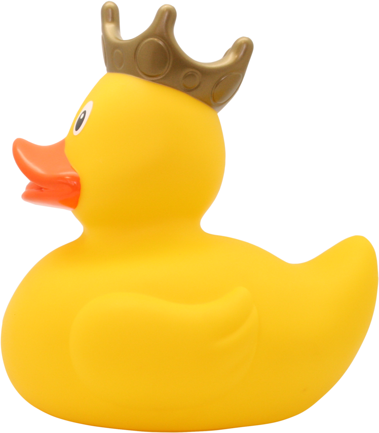 Personalised Xxl Yellow Rubber Duck With Crown, 25 - Xxl Ente Gelb Mit Krone - Design By Lilalu (1024x1024)