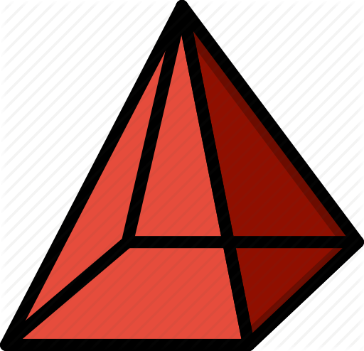 Pyramid Clipart Geometry - Pyramid Shape (512x494)