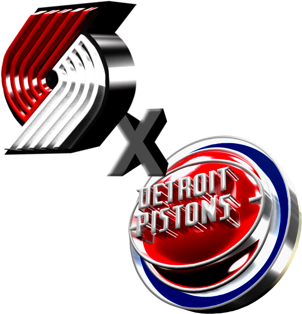 Detroit Pistons Clipart Transparent - Detroit Pistons (999x1020)
