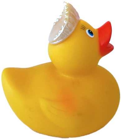 The Queen For The Day Rubber Duck Is A Classic Yellow - Rubber Duck (500x500)