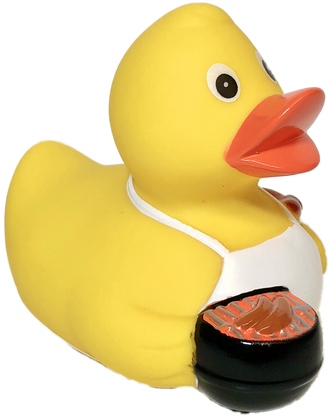 Barbecue Bbq Rubber Duck - Bath Toy (500x500)