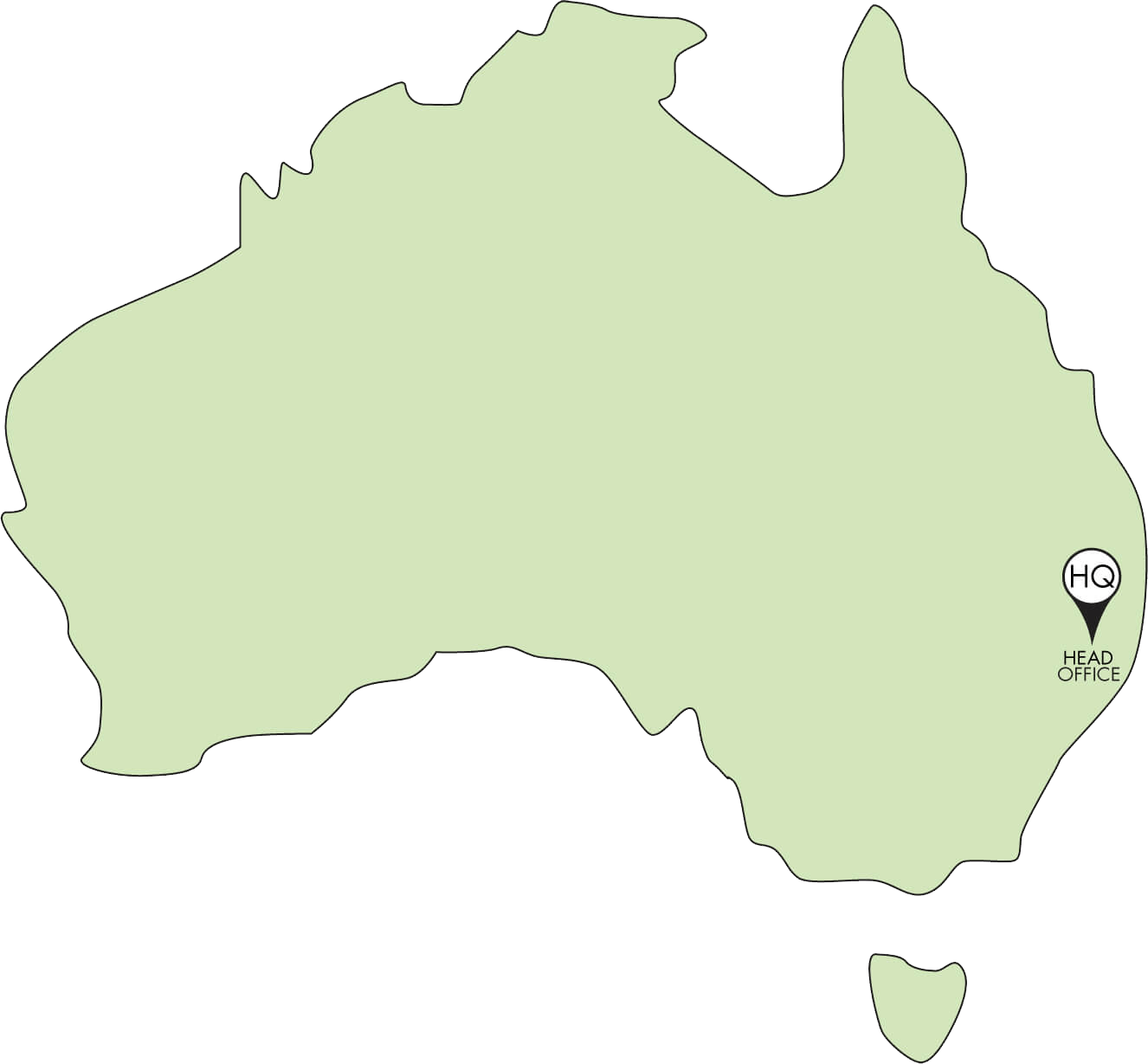 Bio Sculpture Australia Office Map - Blue Mountains On Australian Map (1326x1229)