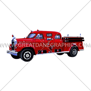 Vintage Fire Truck Large - Dodge Warlock (385x385)