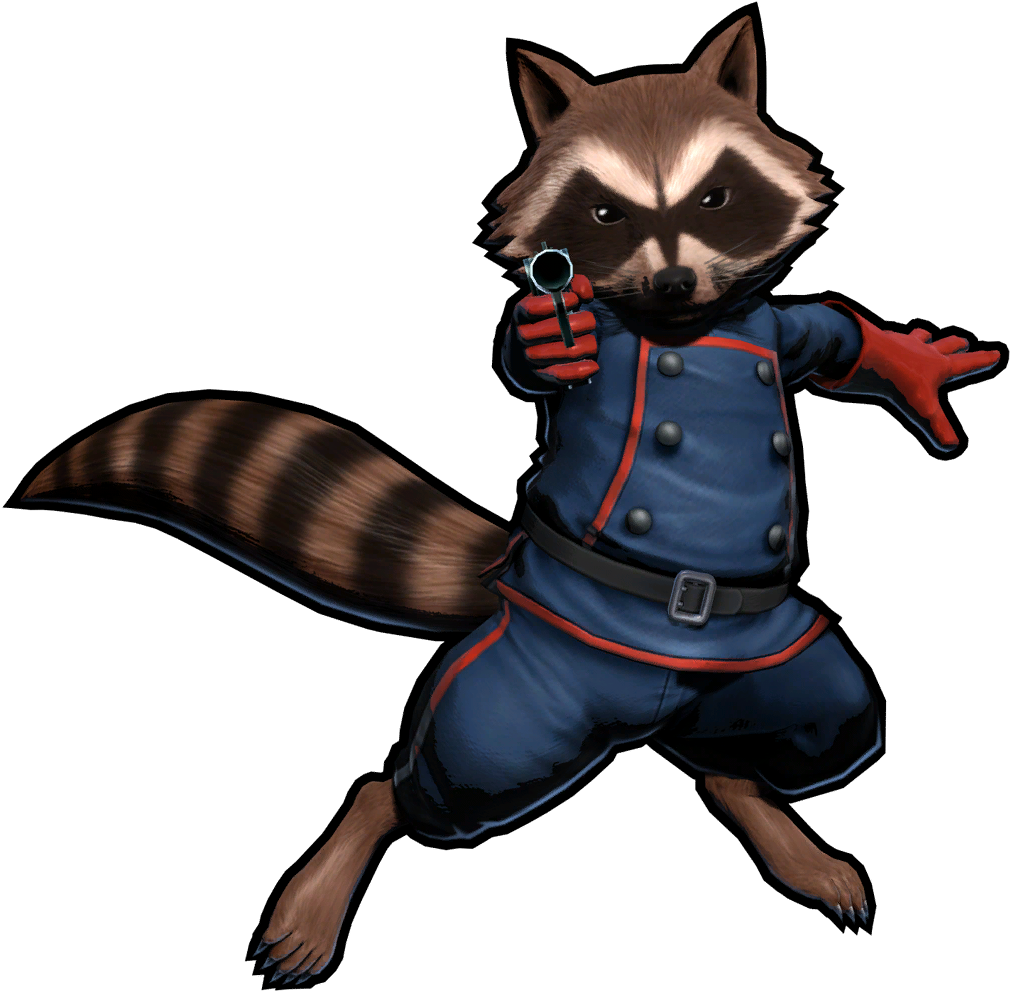 Rocket Raccoon Clipart Classic - Ultimate Marvel Vs Capcom 3 Rocket Raccoon (1024x1024)