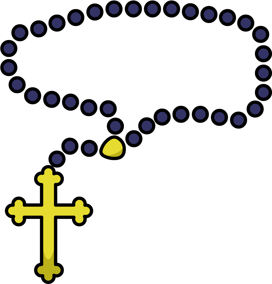 Even Priests Like Fr - Rosary Emoji (1200x1200)