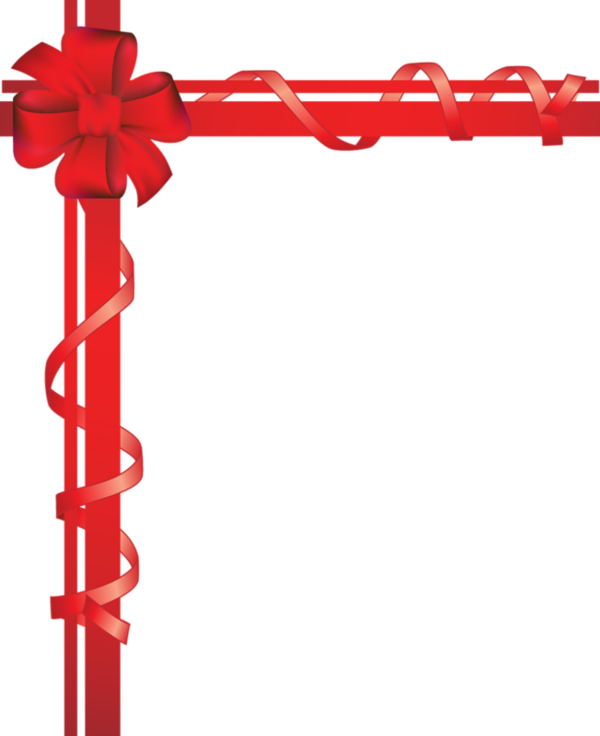 Bordures,tubes Coins,corners - Ribbon Vector (600x736)