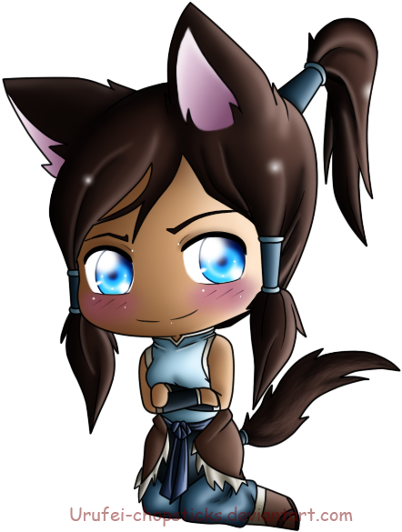 Korra Kitty By Urufei-chopsticks - Korra (597x750)