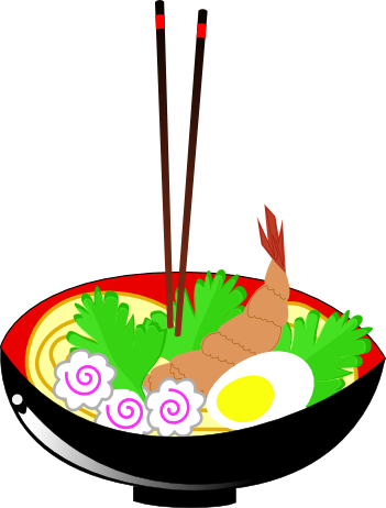 Ramen Noodles With Chopsticks Vector - Ramen Png Transparent Vector (351x462)