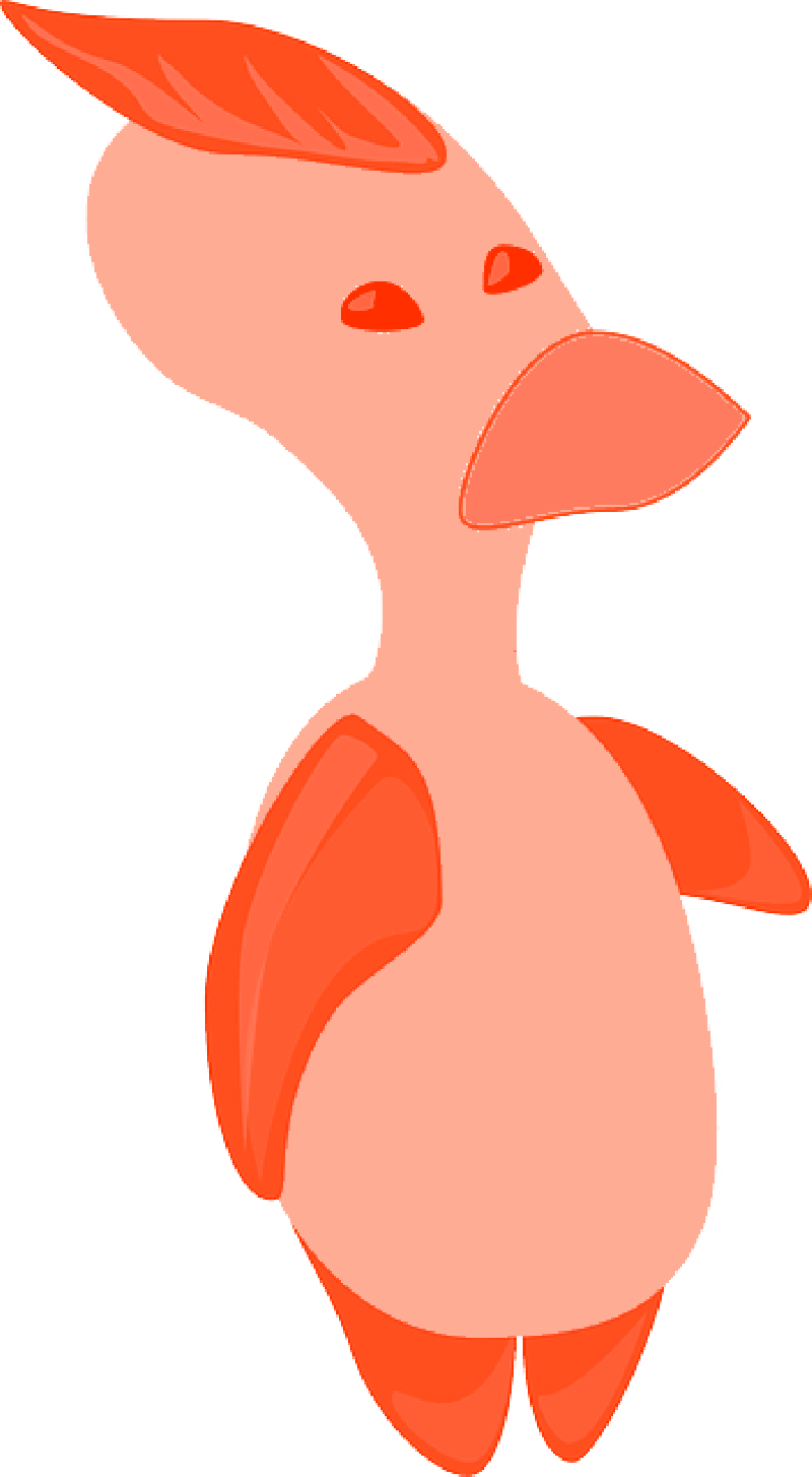 Alien, Character, Cartoon, Bird, Duck, Design, Toy - Clip Art (800x1454)