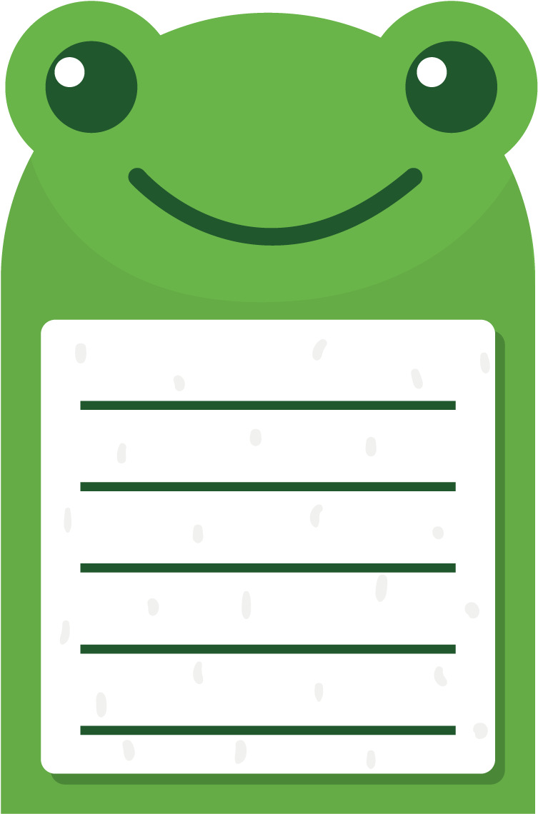 Frog Post-it Note Sticker Clip Art - Sticker (1200x1200)