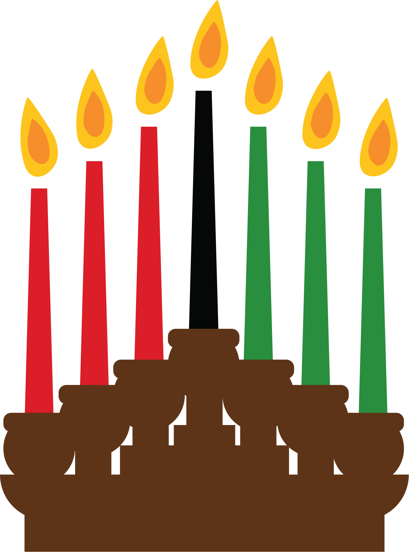 This Is A Sticker Of Kwanzaa Candles - Kwanzaa (1356x1830)