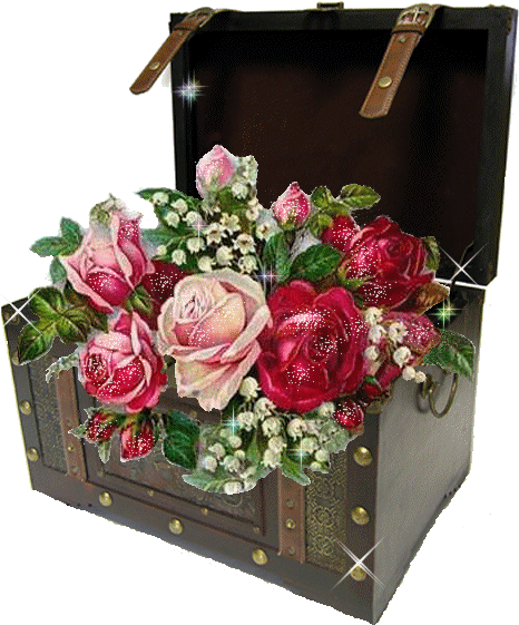 Анимирани Цветя - Vintage Flower Cart Postcards (package Of 8) (466x570)