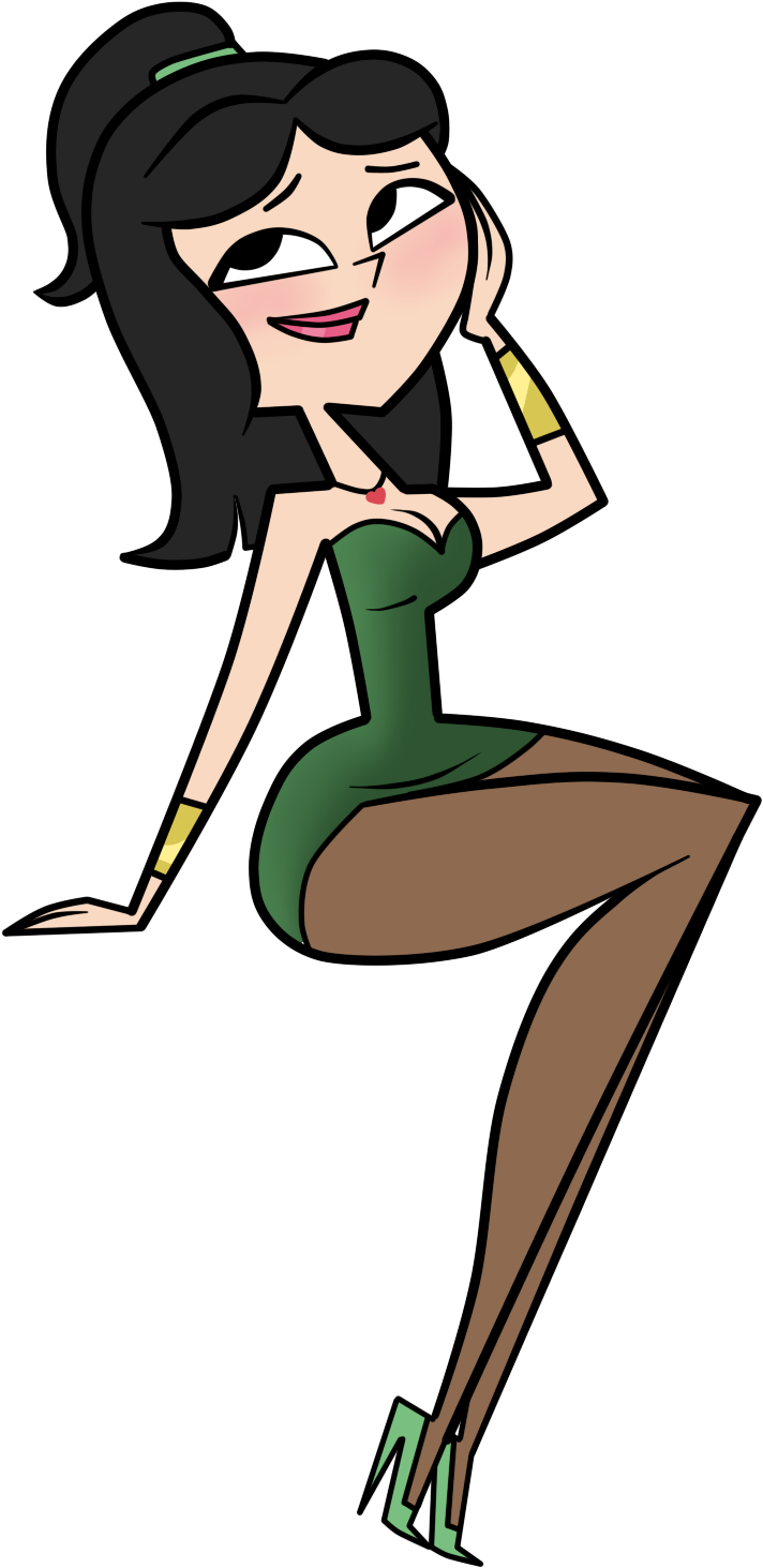 Pretty Little Lady By Evaheartsart - Png Ella Total Drama (800x1500)