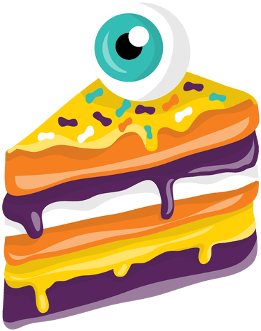 Halloween Pice Of Cake Eye Decoration Transparent Png - Halloween (512x512)