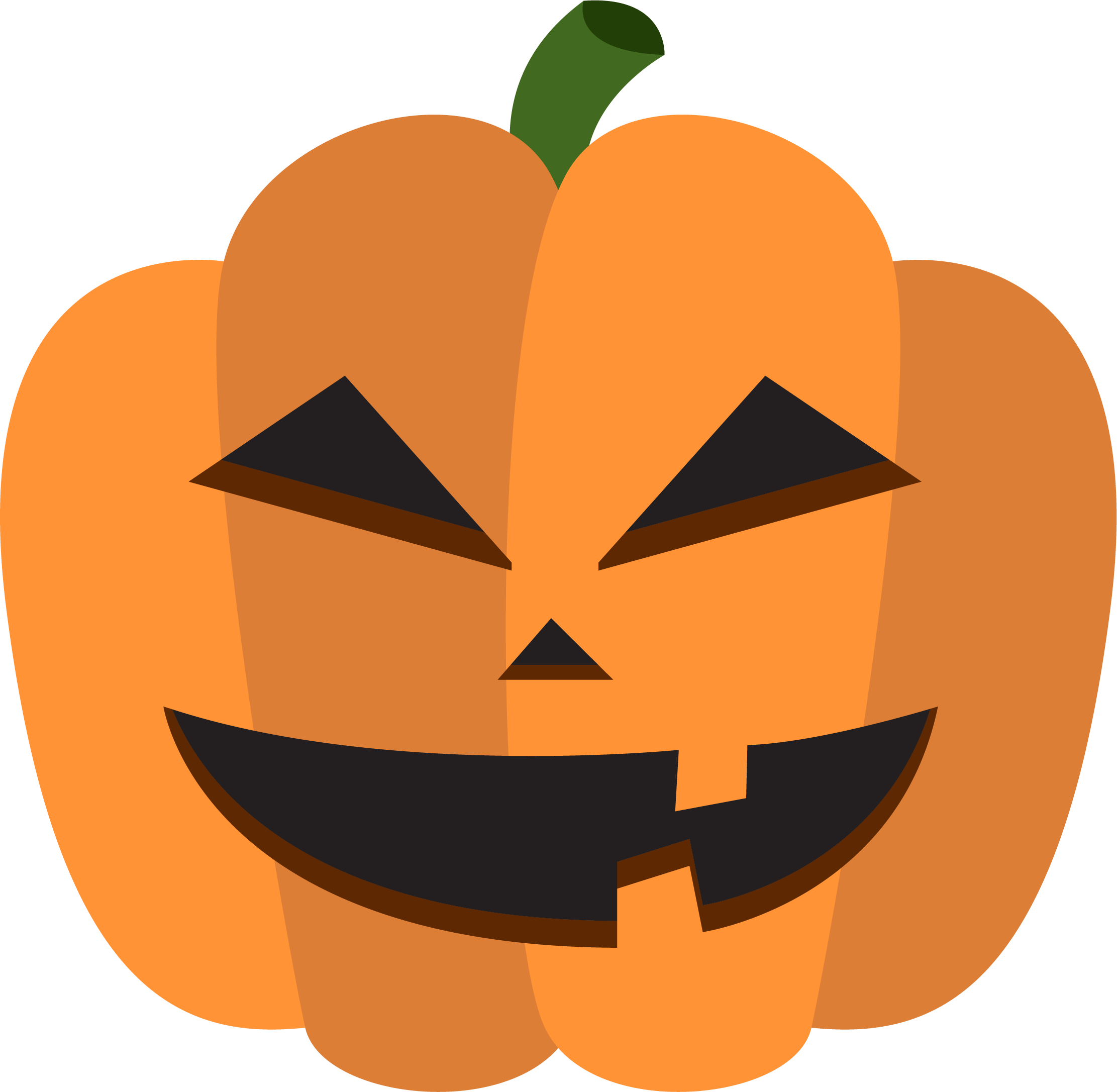 Calabaza Halloween Pumpkin Decoration - Portable Network Graphics (2223x2173)