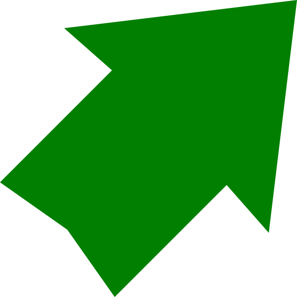 Right Clipart Green Arrow - Green Arrow Vector Png (600x600)