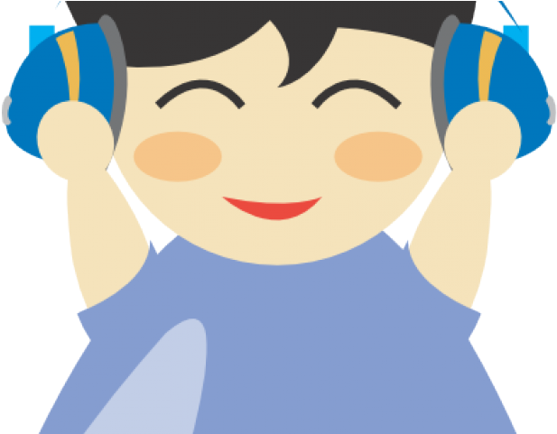 Headphone Clipart Boy - Clip Art (640x480)