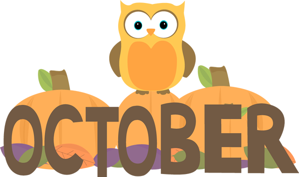 Clip Art For October Clipart Image - Months Of The Year October (600x356)