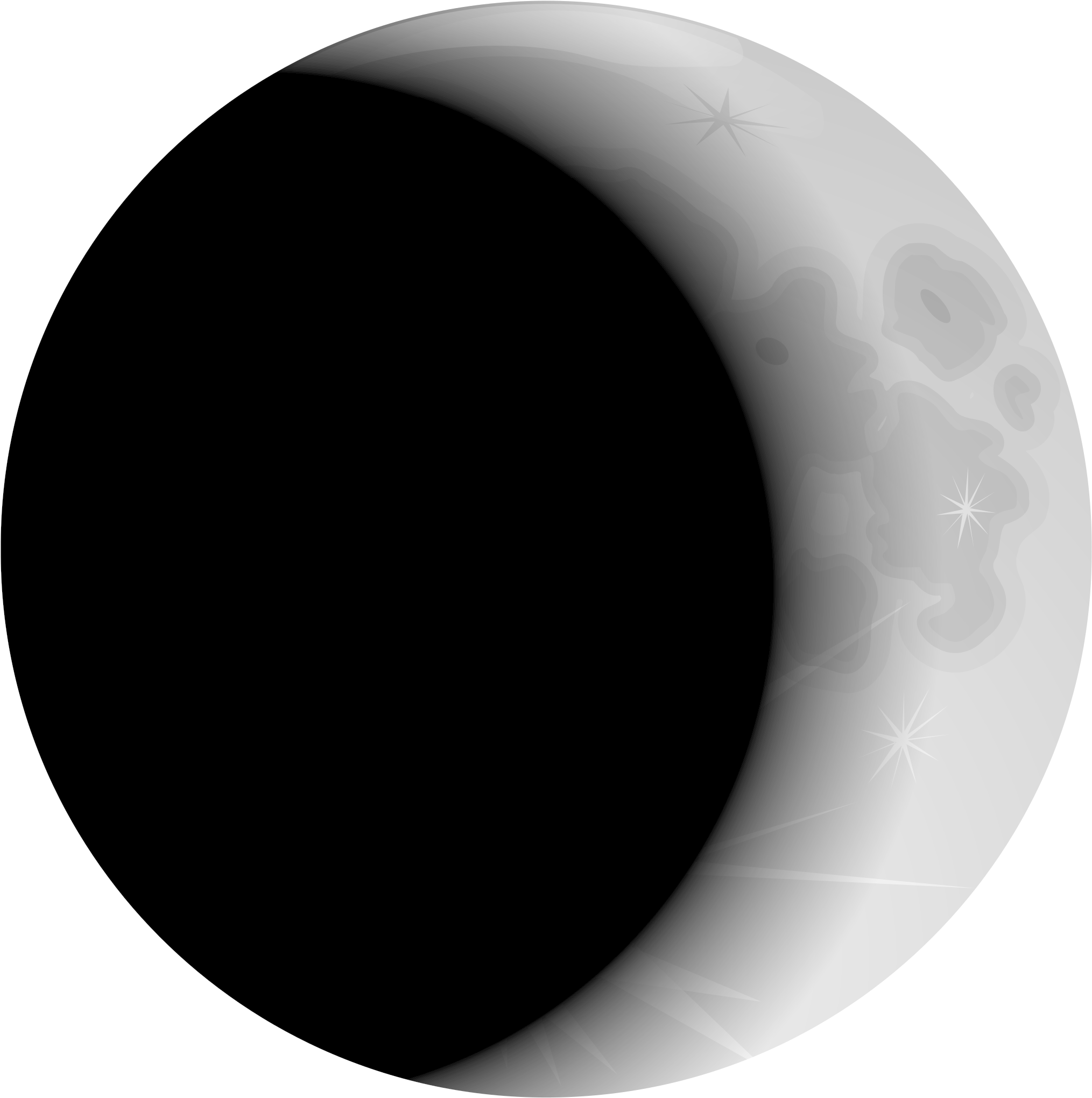 Big Image - Crescent Moon Png Gif (2400x2400)