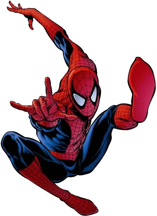 Spider Man Flying Transparent Png - Spiderman Png (520x715)