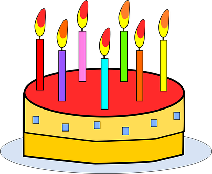 Birthday Cake, Food, Cake, Candle - Birthday Cake Clip Art (414x340)
