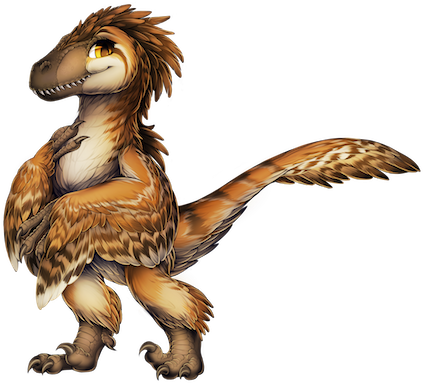 Furvilla's Velociraptor Colors Are Based On Birds That - Furvilla Velociraptor Base (429x400)