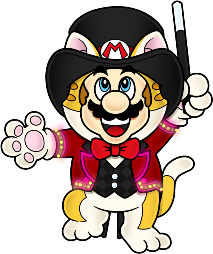 Cat Mario Super Mario 3d World (840x950)