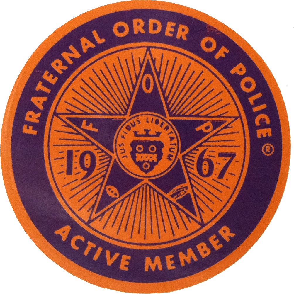 Fraternal Order Of Police Active Member Decal - Interact Club (1003x1003)