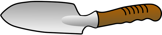Trowel, Tool, Digging, Dirt, Gardening - Garden Shovel Clipart (1280x640)