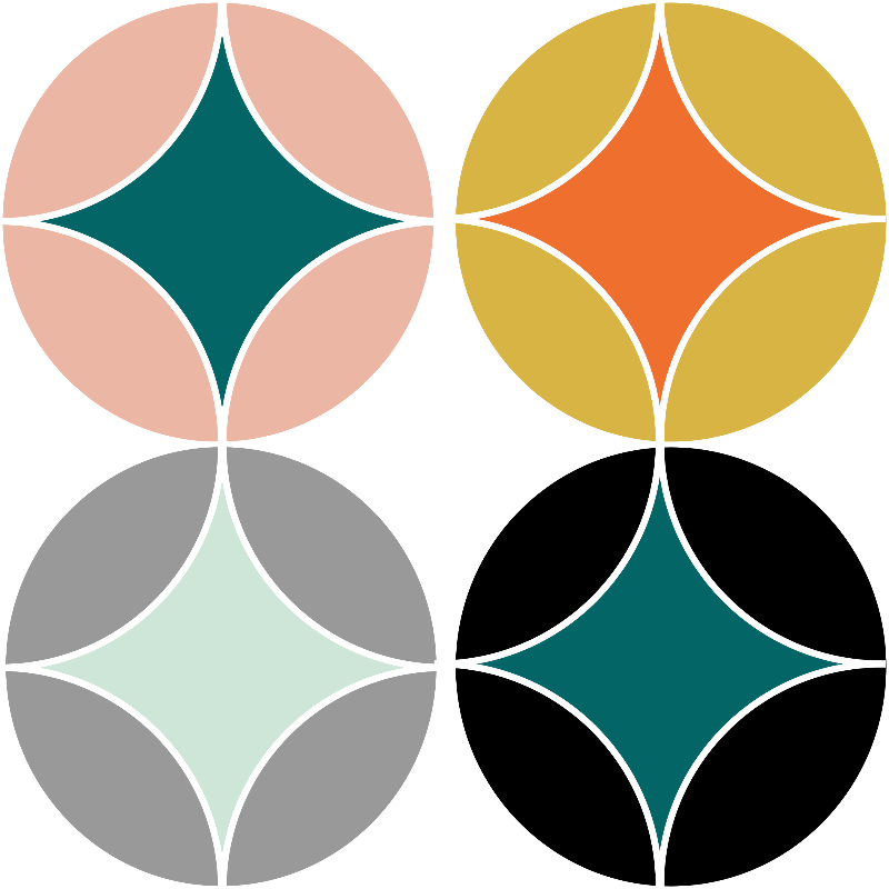 Geometric Bold Pattern - Mid-century Modern (800x800)